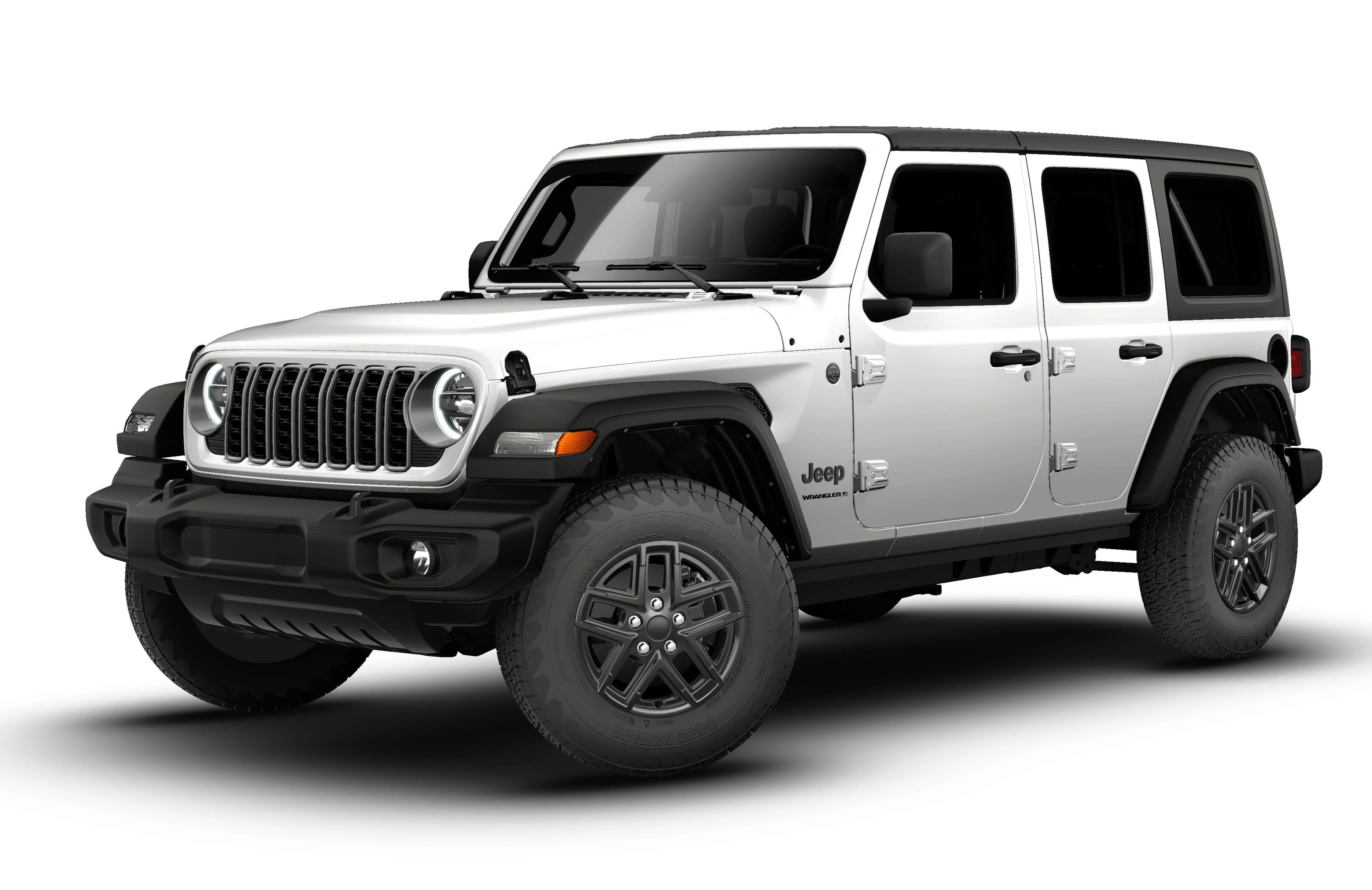 New 2026 Bright White Clear-Coat Exterior Paint Jeep Sport S image 1