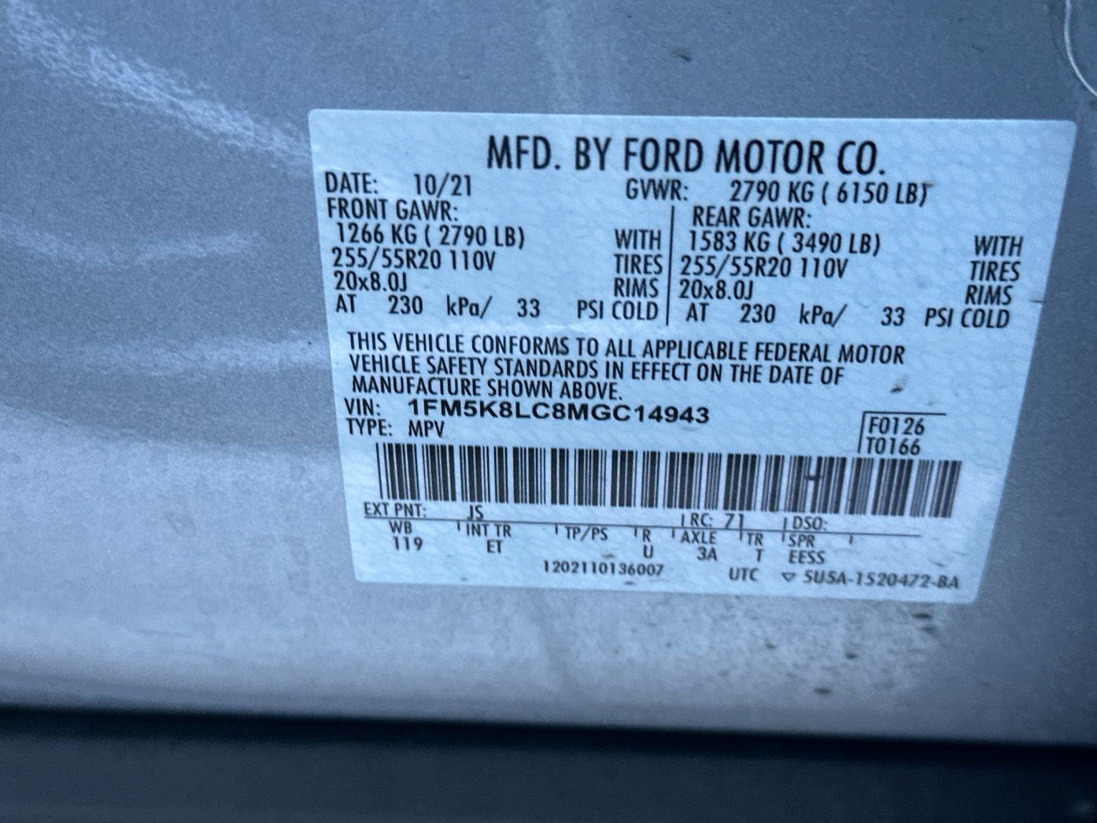 Used 2021 Silver Metallic Ford King Ranch image 27