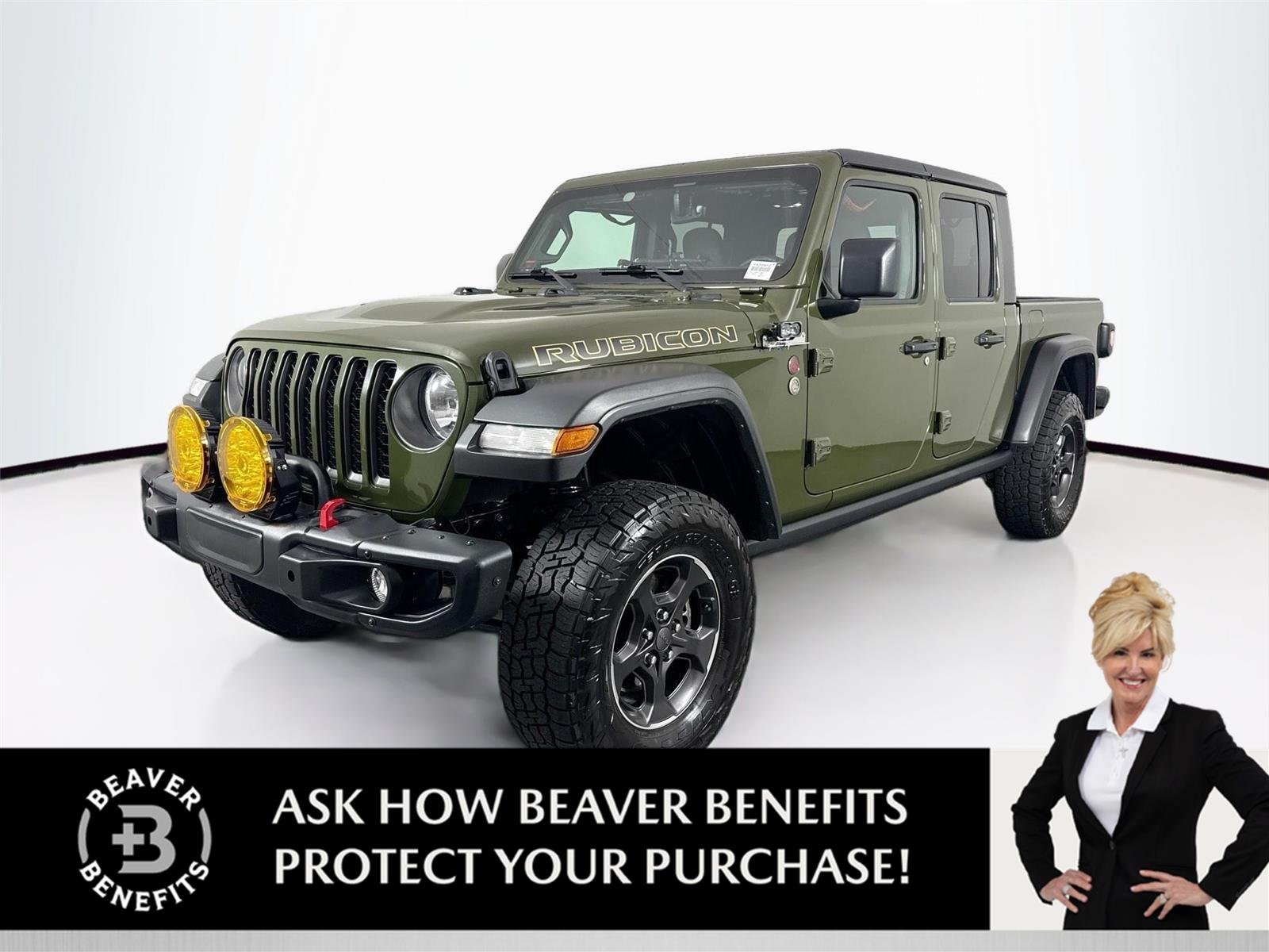 Used 2023 Sarge Green Clearcoat Jeep Rubicon image 1