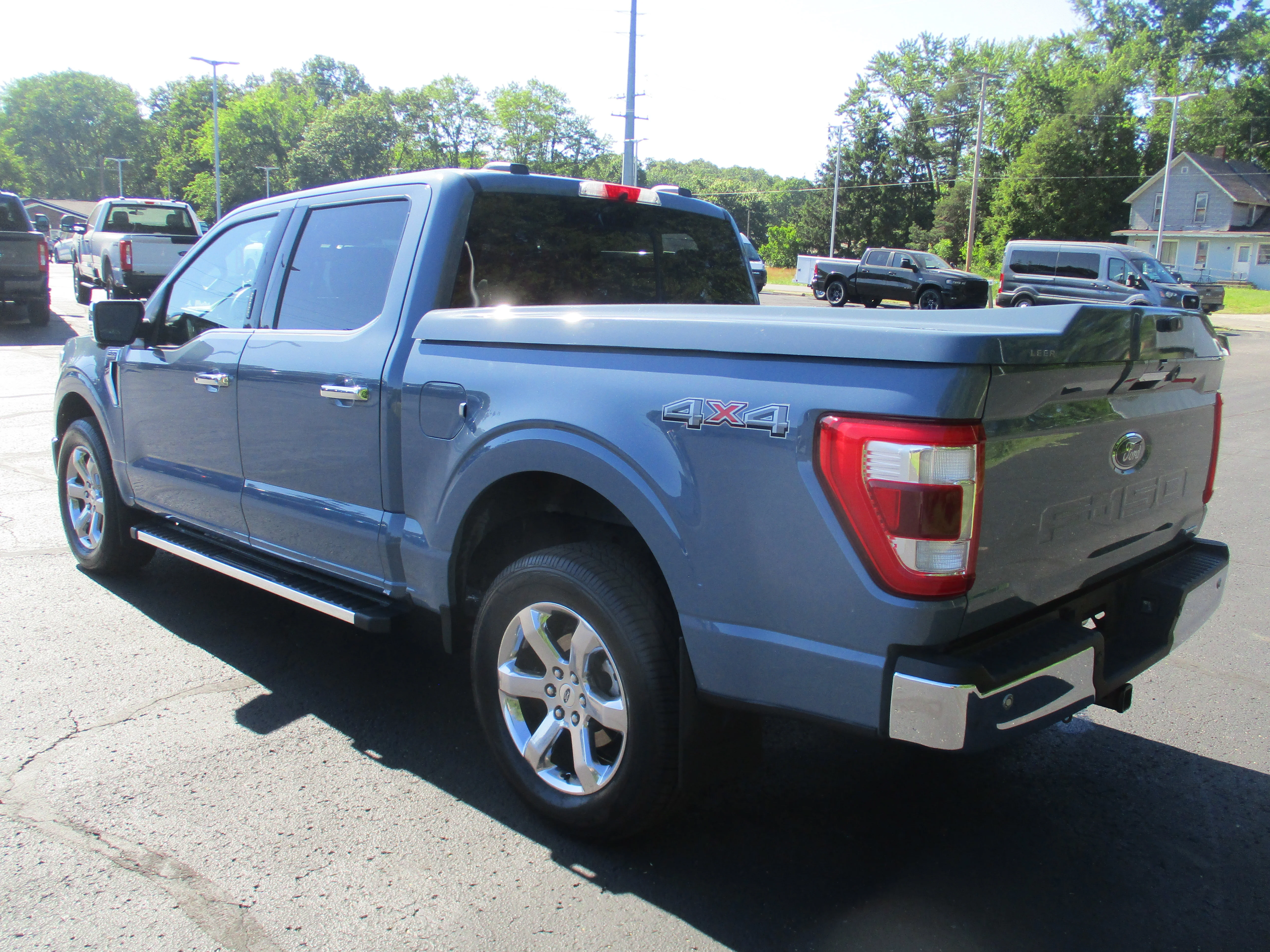Used 2023 Azure Gray Metallic Tri-Coat Ford LARIAT image 62