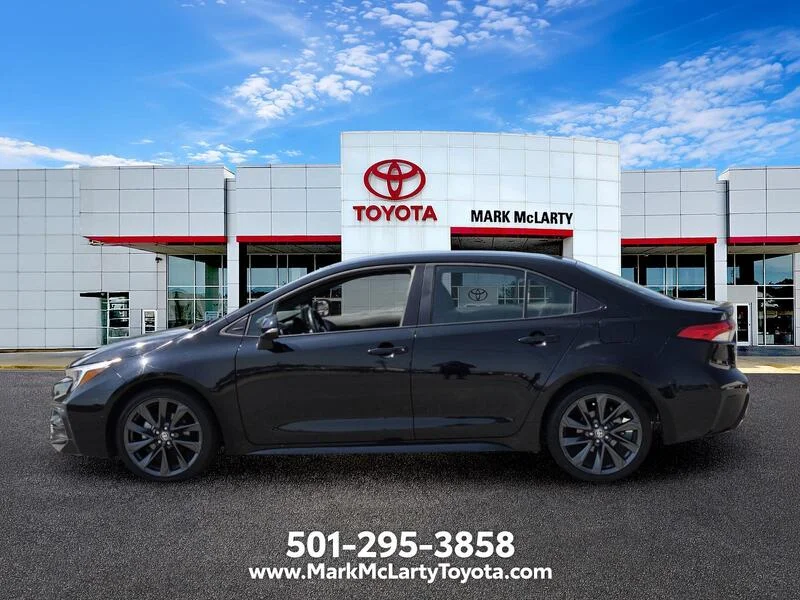 Used 2025 Midnight Black Metallic TOYOTA SE CVT image 2