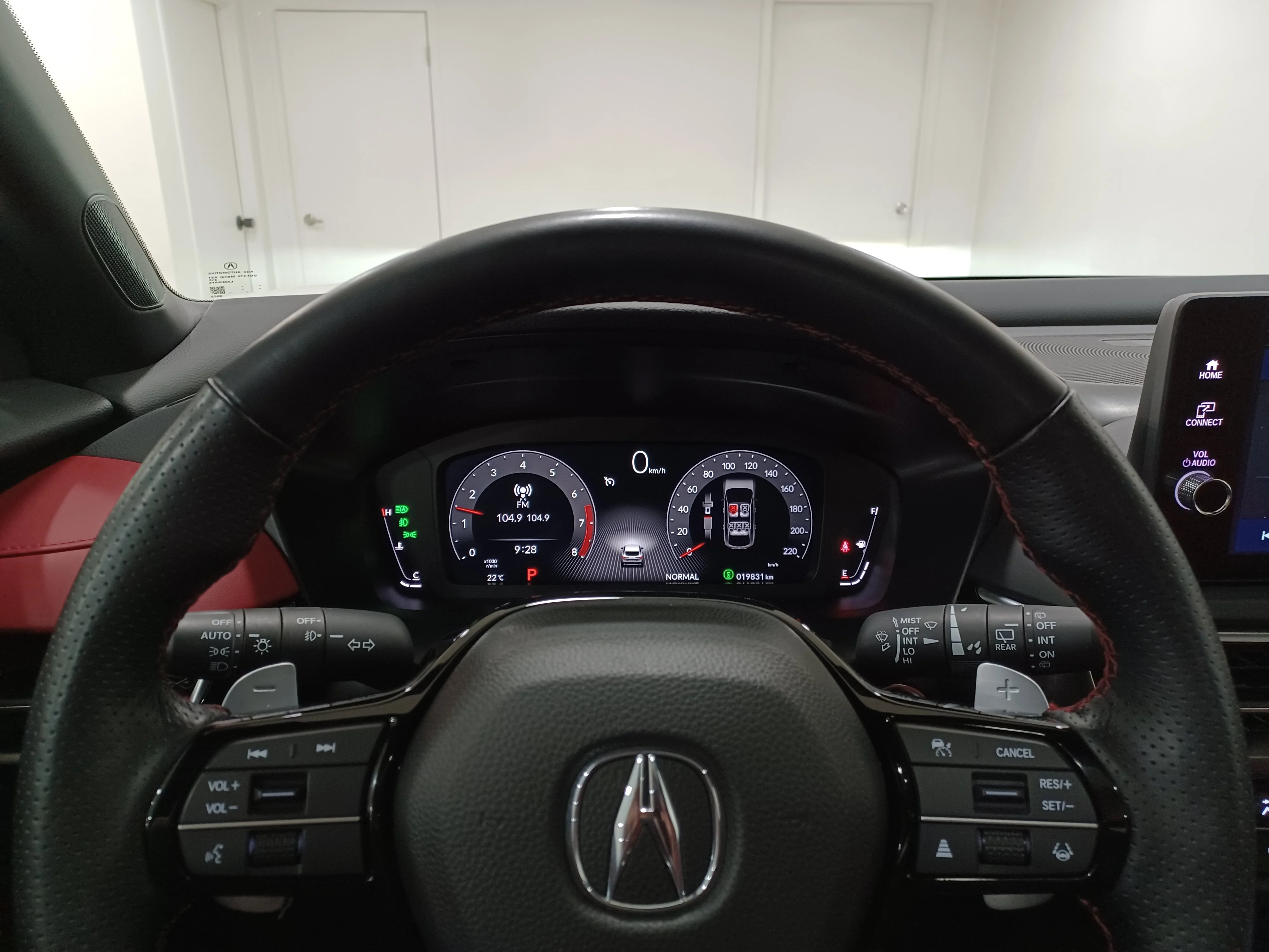 Certified Used 2025 Platinum White Pearl Acura A-Spec AWD*Adaptive Cruise | Remote Start | Cooled Red Suede Seats | Pano Roof | Htd Wheel | CarPlay image 15