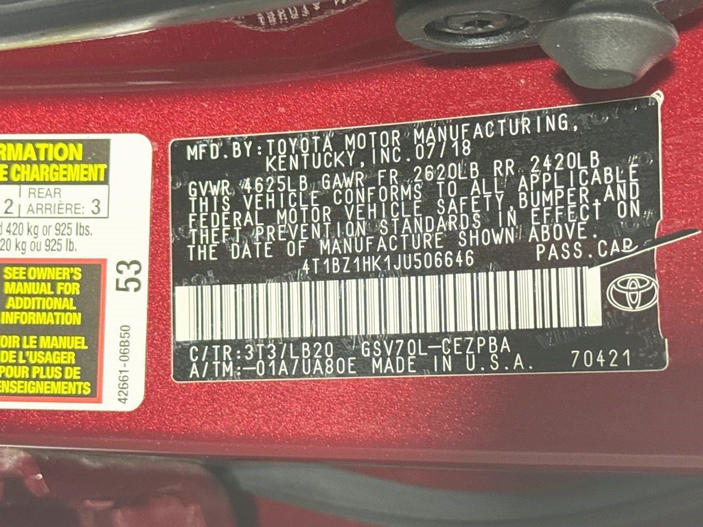 Used 2018 Wind Chill Pearl Toyota XSE V6 image 36