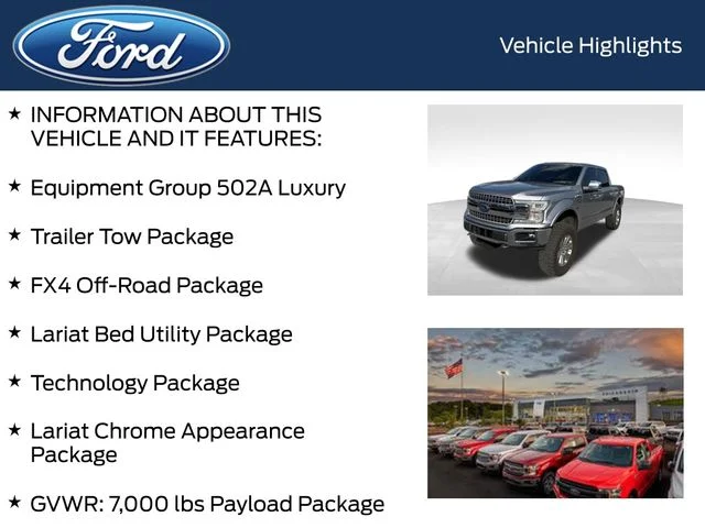 Used 2020 Silver Ford Lariat image 5
