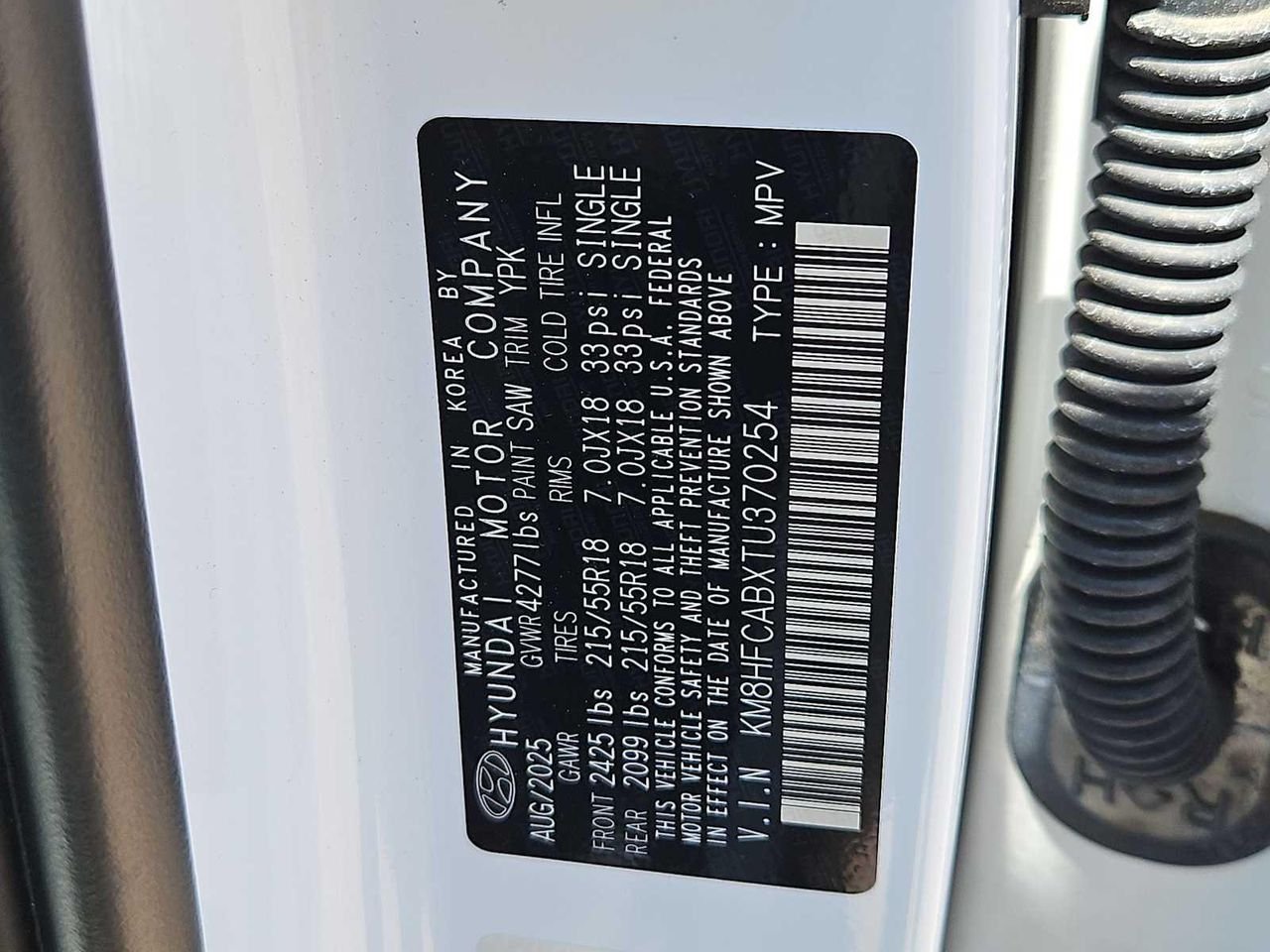 New 2026 Atlas White Hyundai SEL Sport AWD image 34