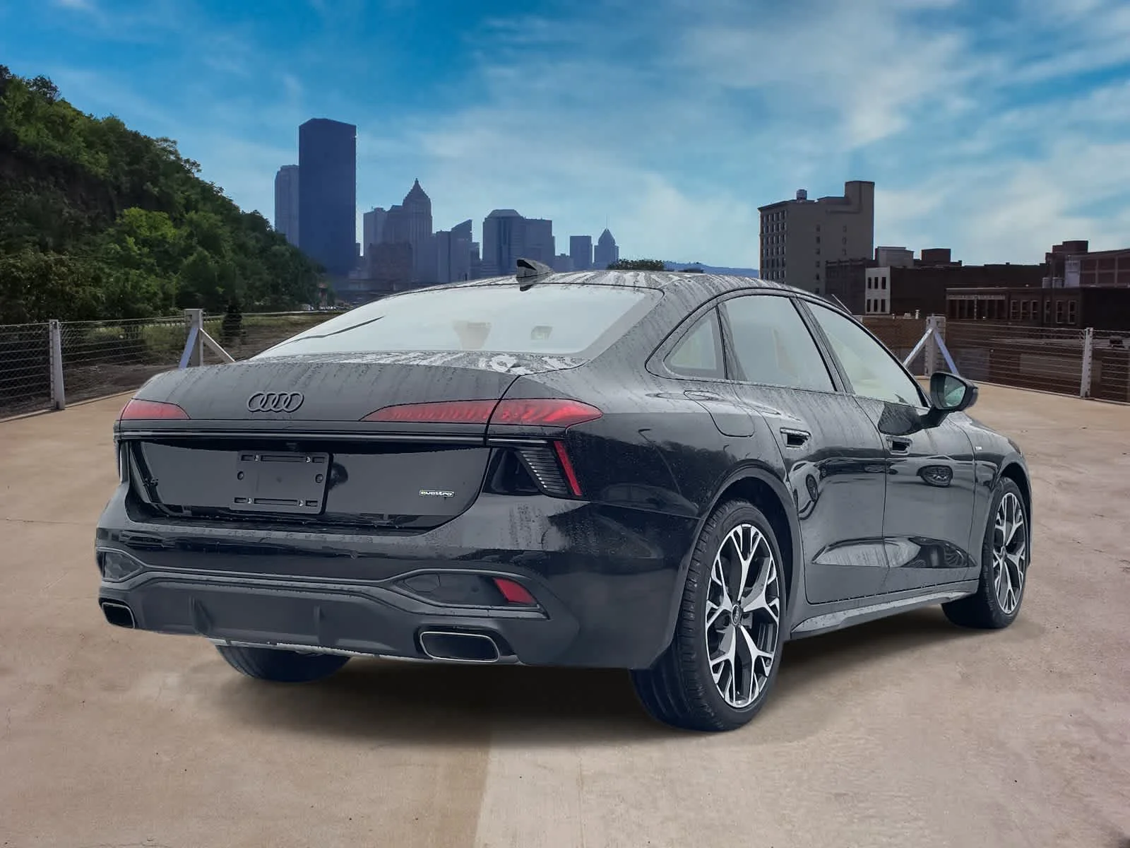 New 2026 Mythos Black Metallic Audi Premium Plus image 3