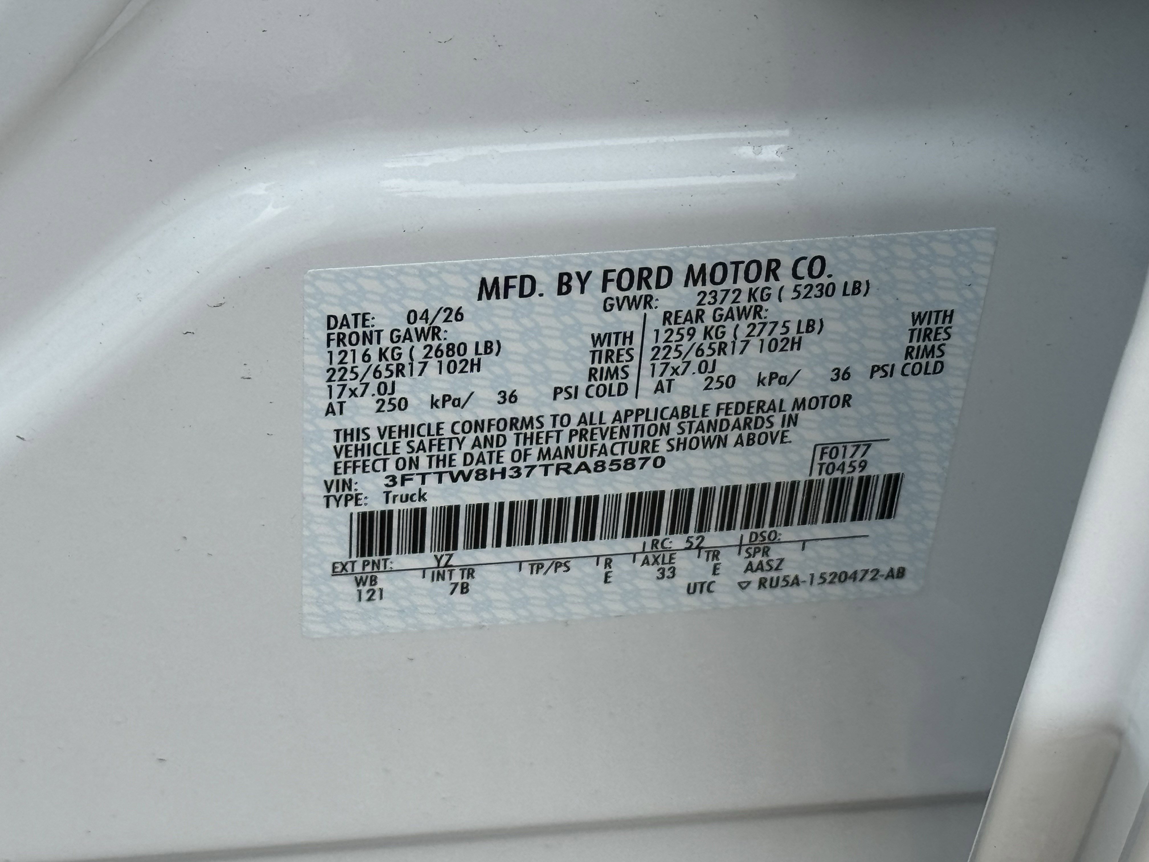 New 2026 Oxford White Ford XLT image 21