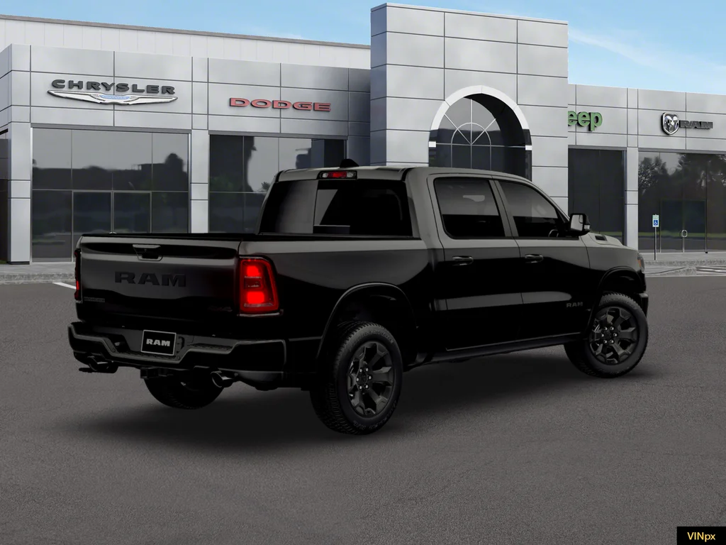 New 2026 Diamond Black Crystal Pearl-Coat Exterior Paint RAM Big Horn/Lone Star image 7