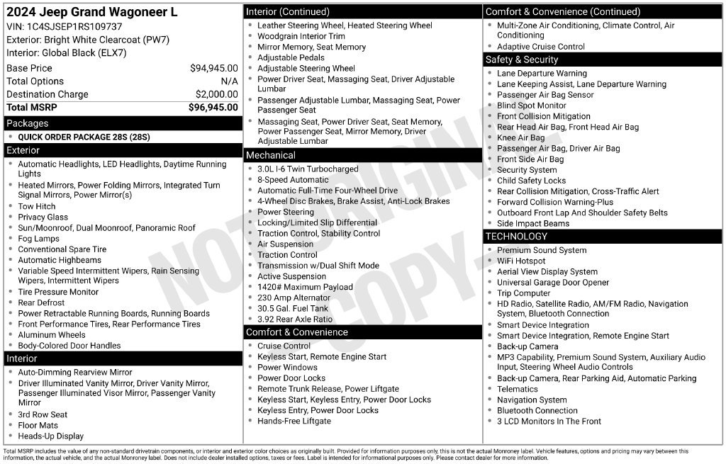 Used 2024 White Jeep Base image 25