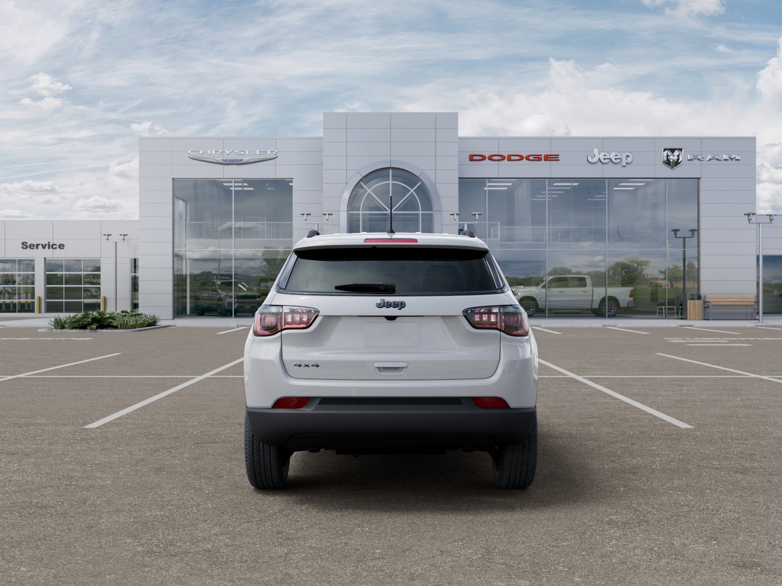 New 2026 Bright White Clear-Coat Exterior Paint Jeep Latitude image 7