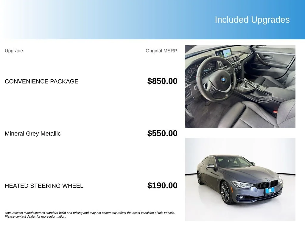Used 2020 Mineral Grey Metallic BMW 440i Gran Coupe image 5