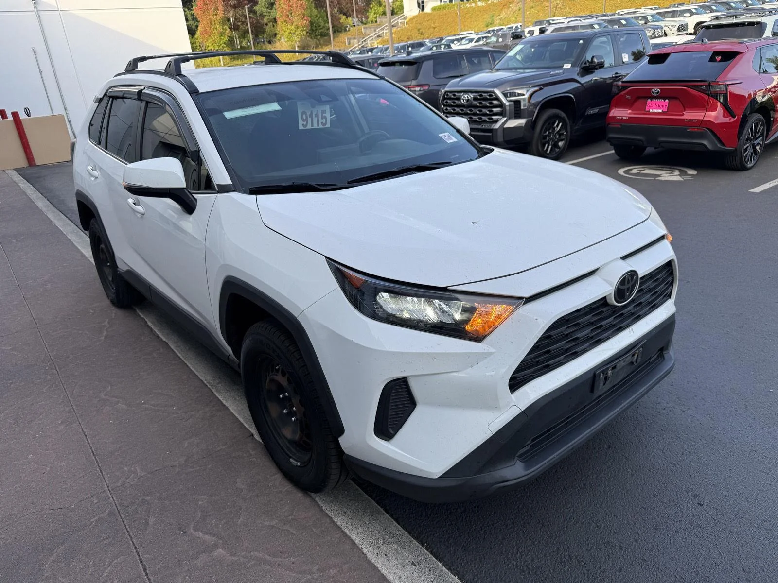 Used 2020 Super White Toyota LE image 7