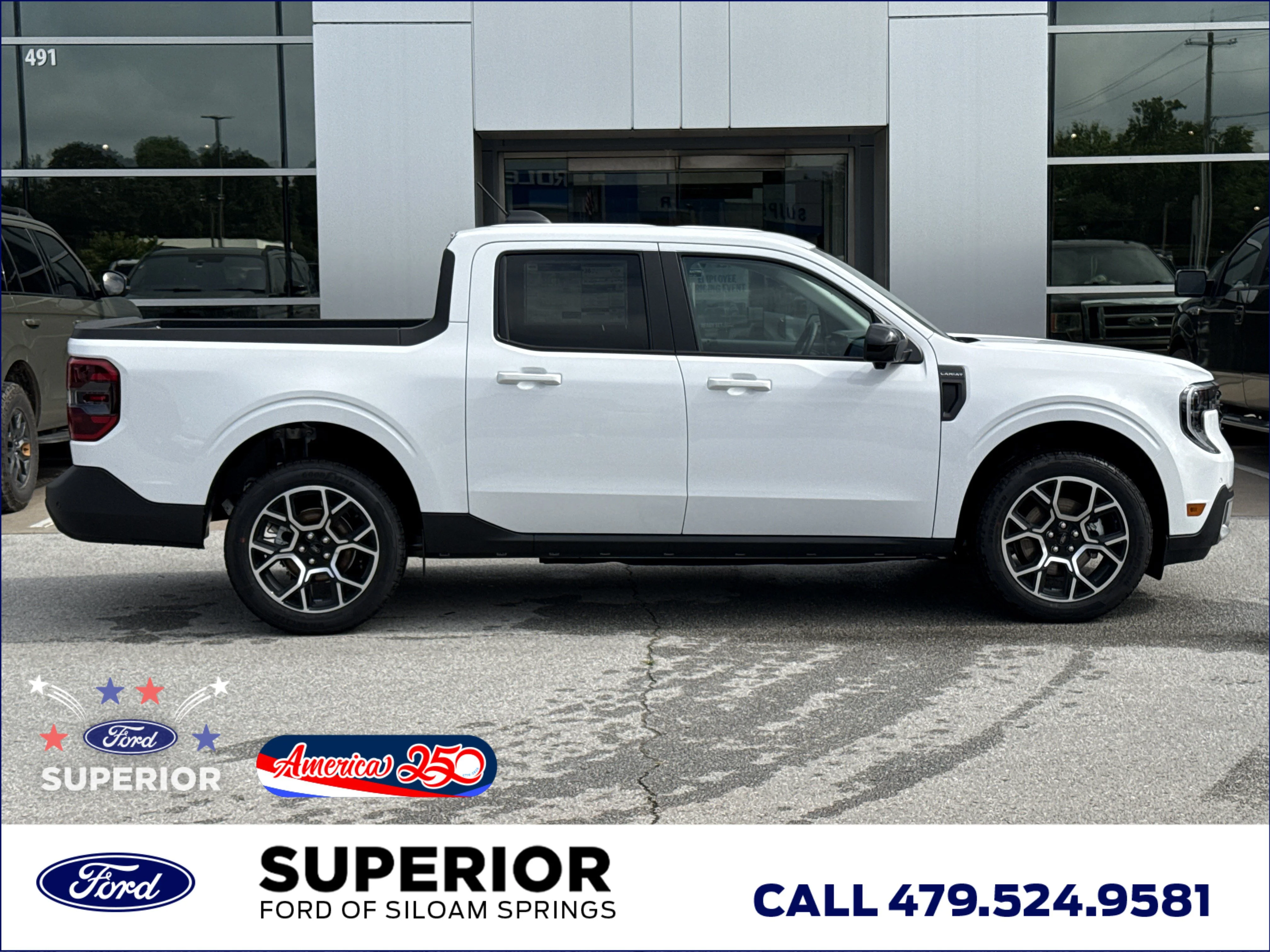 New 2026 Oxford White Ford Lariat AWD image 2