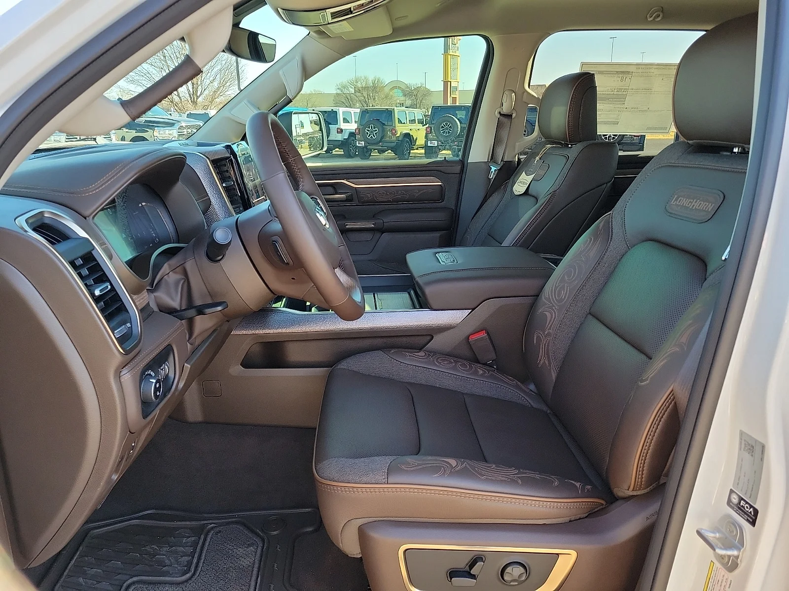 New 2026 Bright White Ram LIMITED LONGHORN CREW CAB 4X4 5