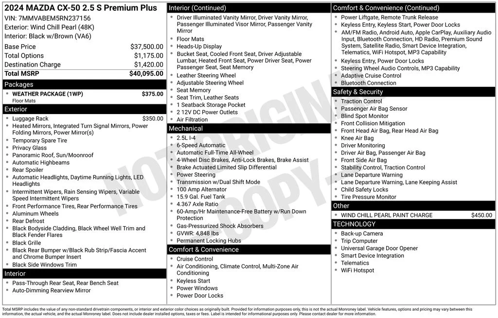 Certified Used 2024 Beige Mazda 2.5 S Premium Plus Package image 3