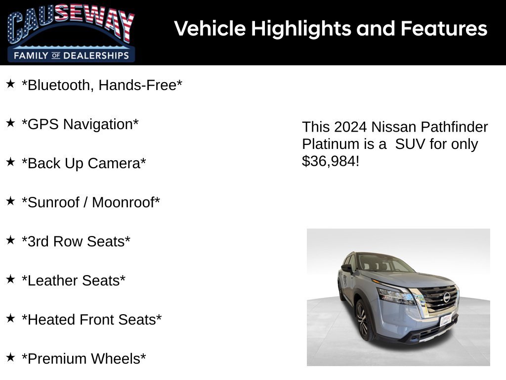 Used 2024 2t Gry Blk Roof Nissan Platinum image 2