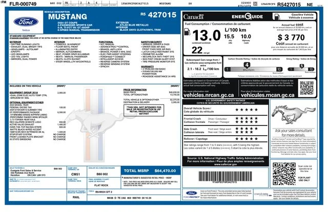 Certified Used 2024 Blue Ford GT image 3