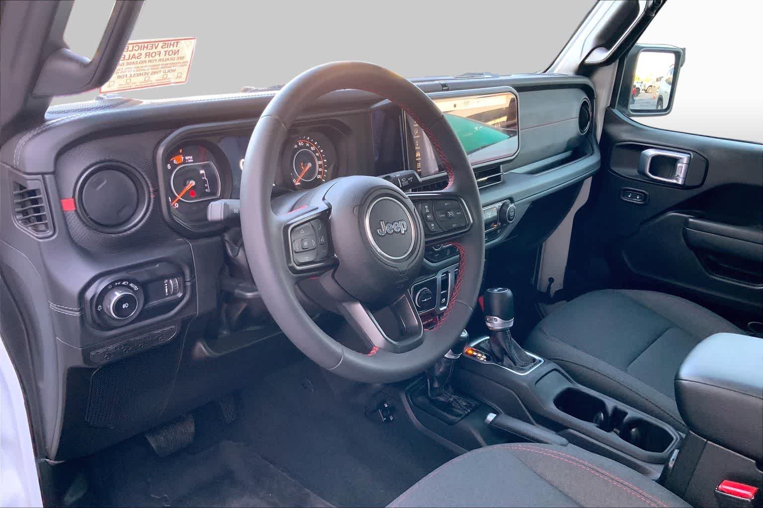 Used 2024 Bright White Clearcoat Jeep Rubicon image 18