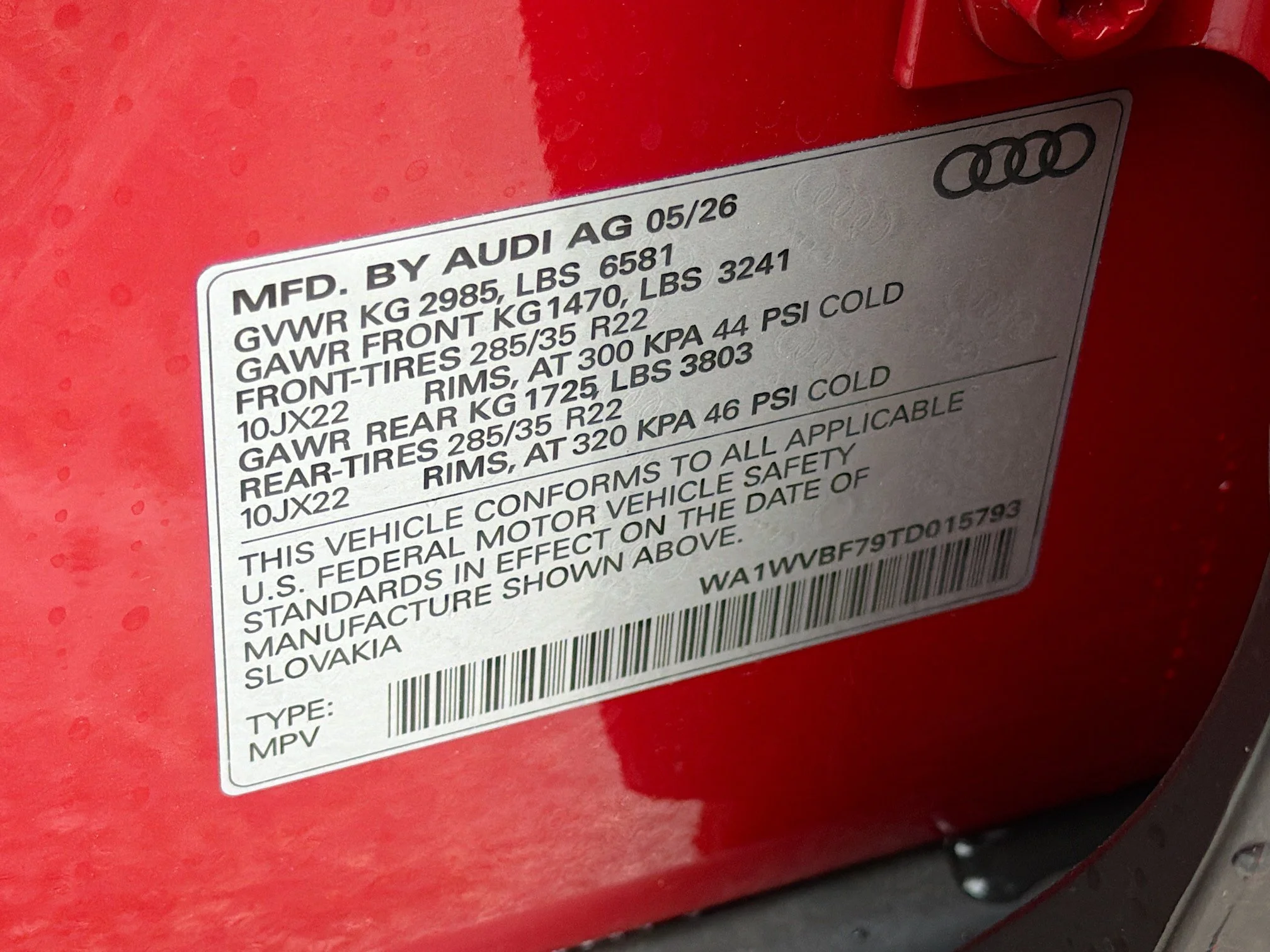 New 2026 Chili Red Metallic Audi S line Prestige image 42