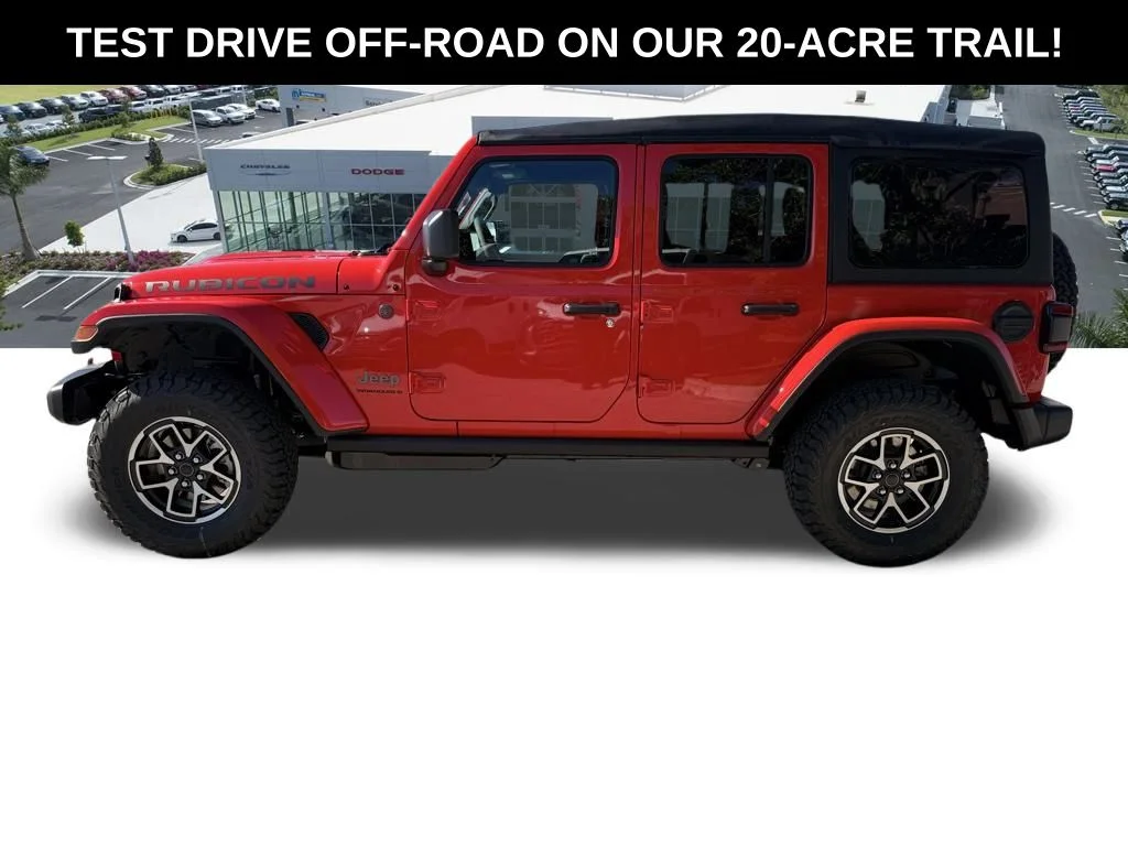 New 2026 Firecracker Red Clear-Coat Exterior Paint Jeep Rubicon image 8