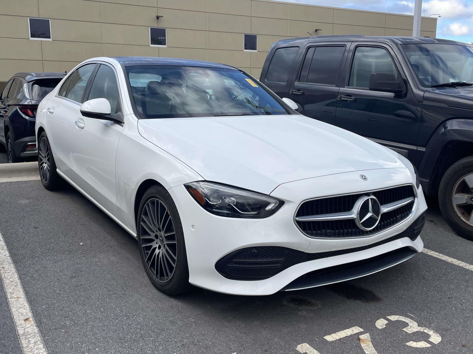 Used 2023 Polar White Mercedes-Benz C300 4MATIC® image 2