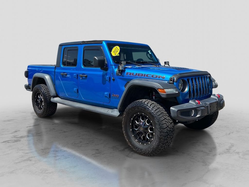 Used 2021 Blue Jeep Rubicon image 3