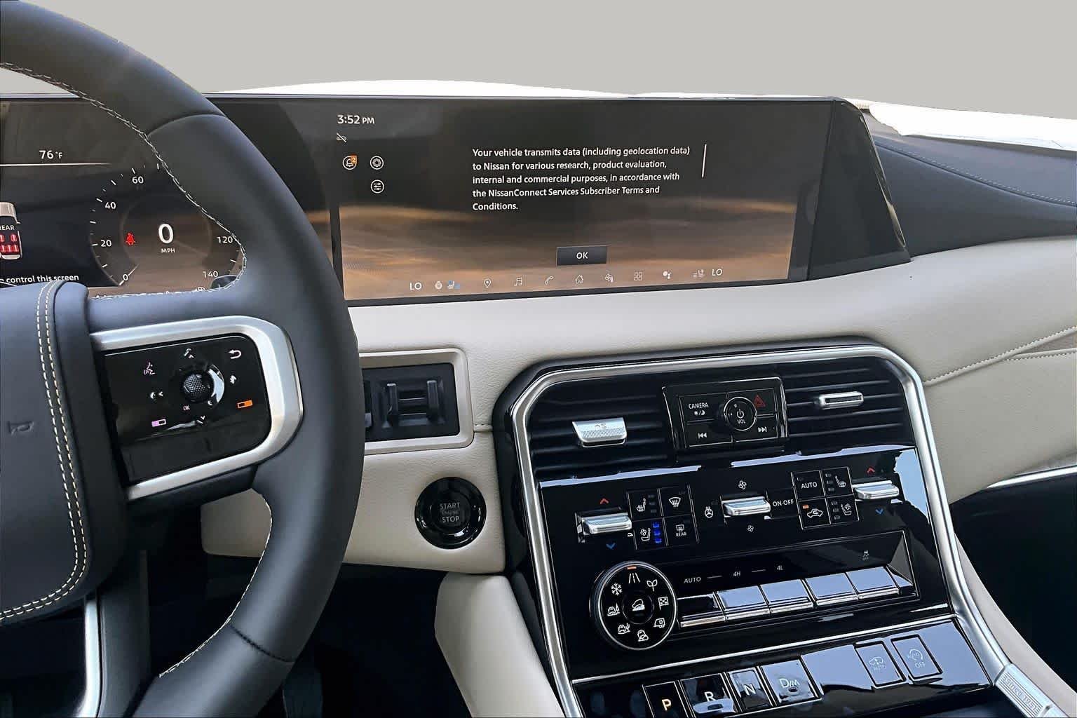 New 2026 Everest White TriCoat / Super Black Two-tone Nissan Platinum Reserve image 6