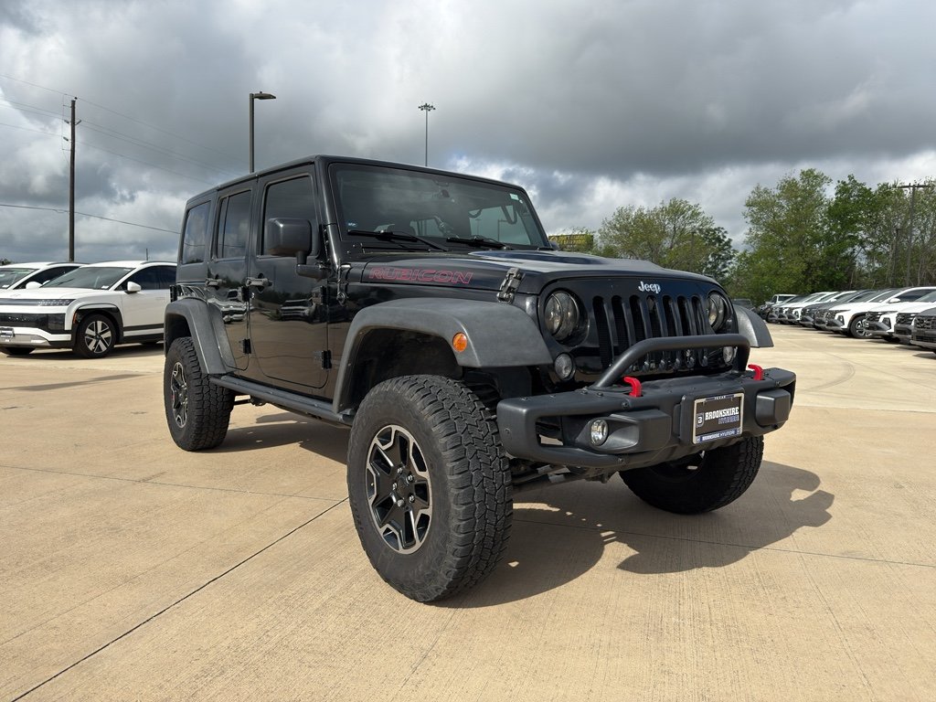 Used 2015 Black Clearcoat Jeep Rubicon Hard Rock image 3