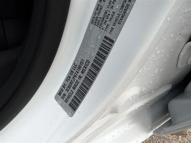 New 2026 Bright White Clear-Coat Exterior Paint RAM Laramie image 24