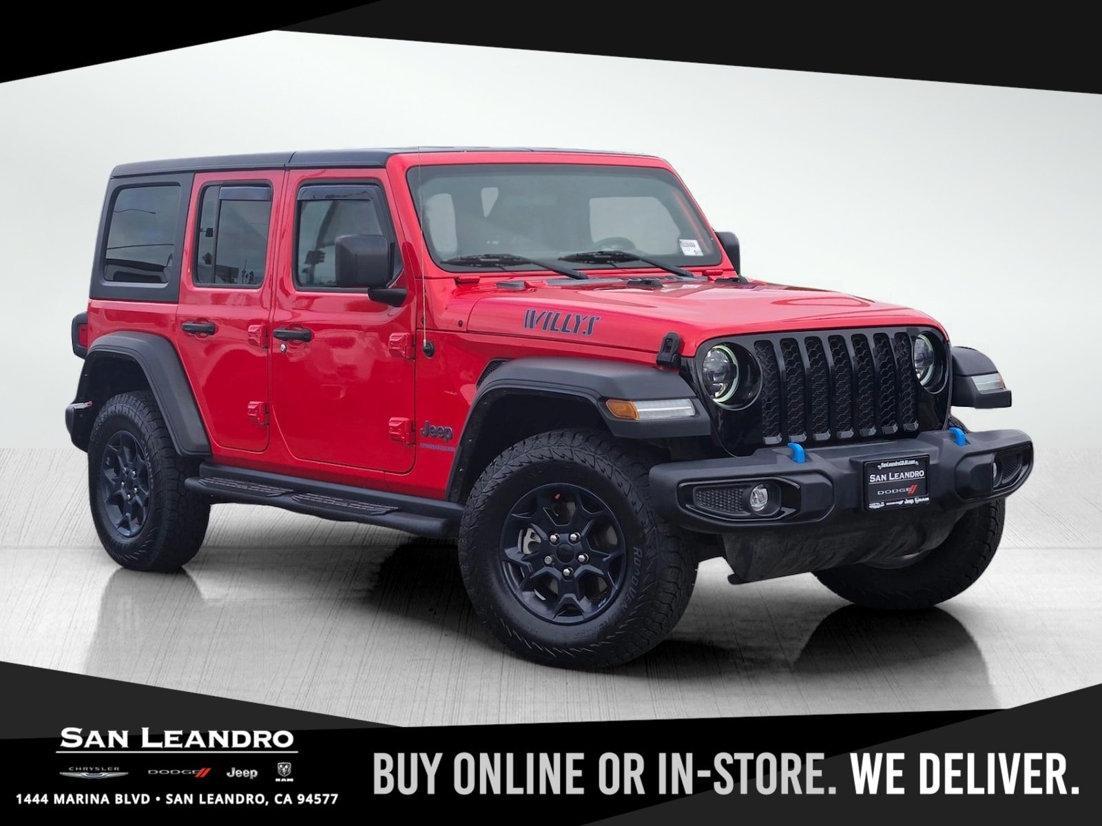 Certified Used 2023 Firecracker Red Clearcoat Jeep Willys image 1
