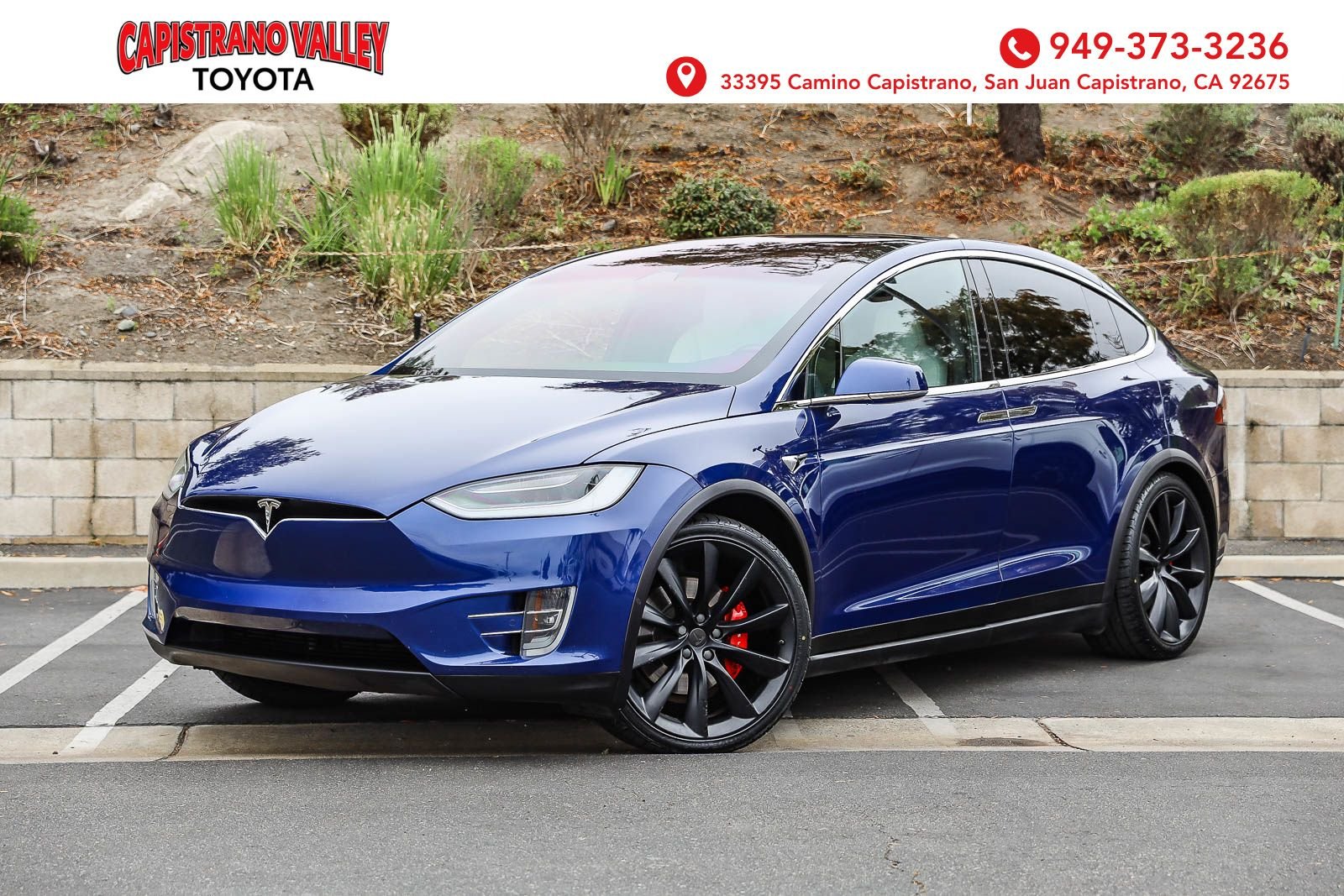 Used 2020 Deep Blue Metallic Tesla Performance image 1