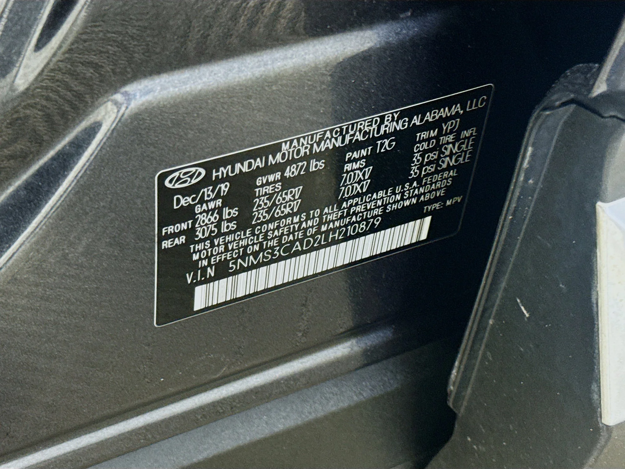 Used 2020 Portofino Gray Hyundai SEL image 36