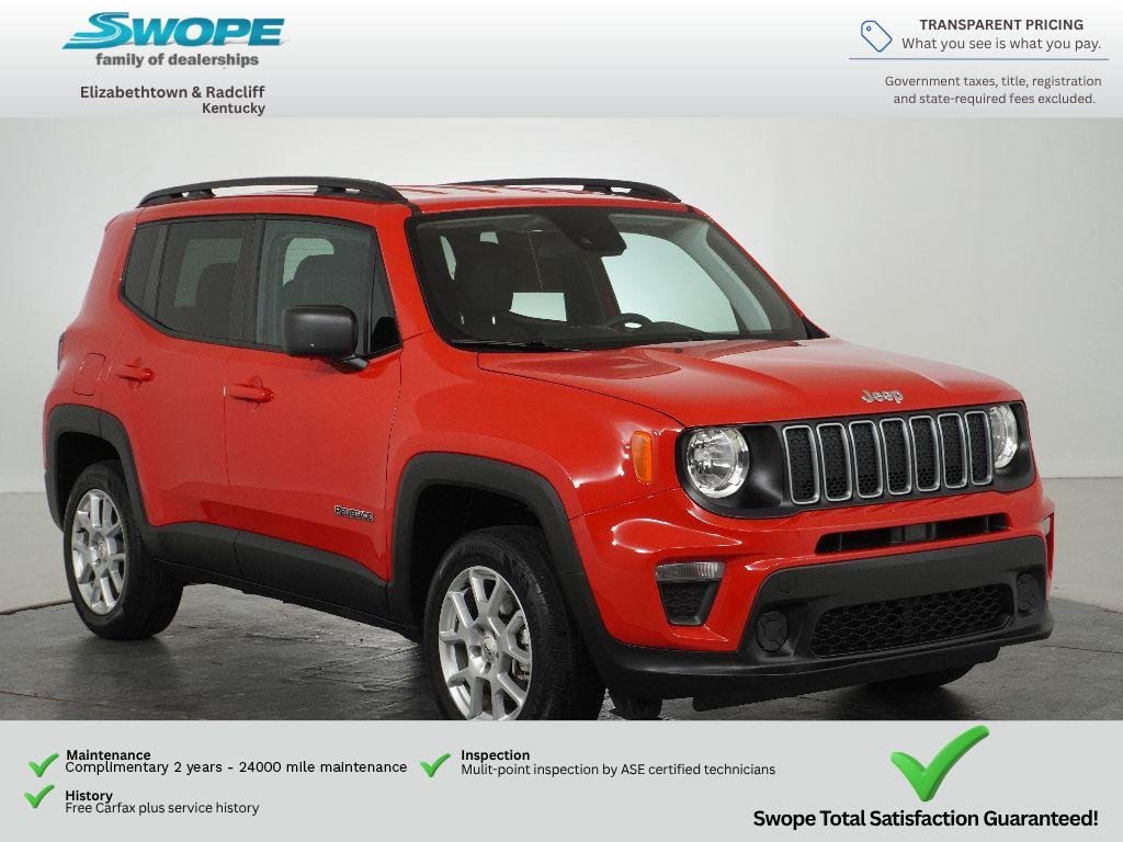 Used 2022 Colorado Red Clearcoat Jeep Sport image 1