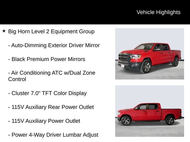Certified Used 2021 Flame Red Clearcoat Ram Big Horn/Lone Star image 13