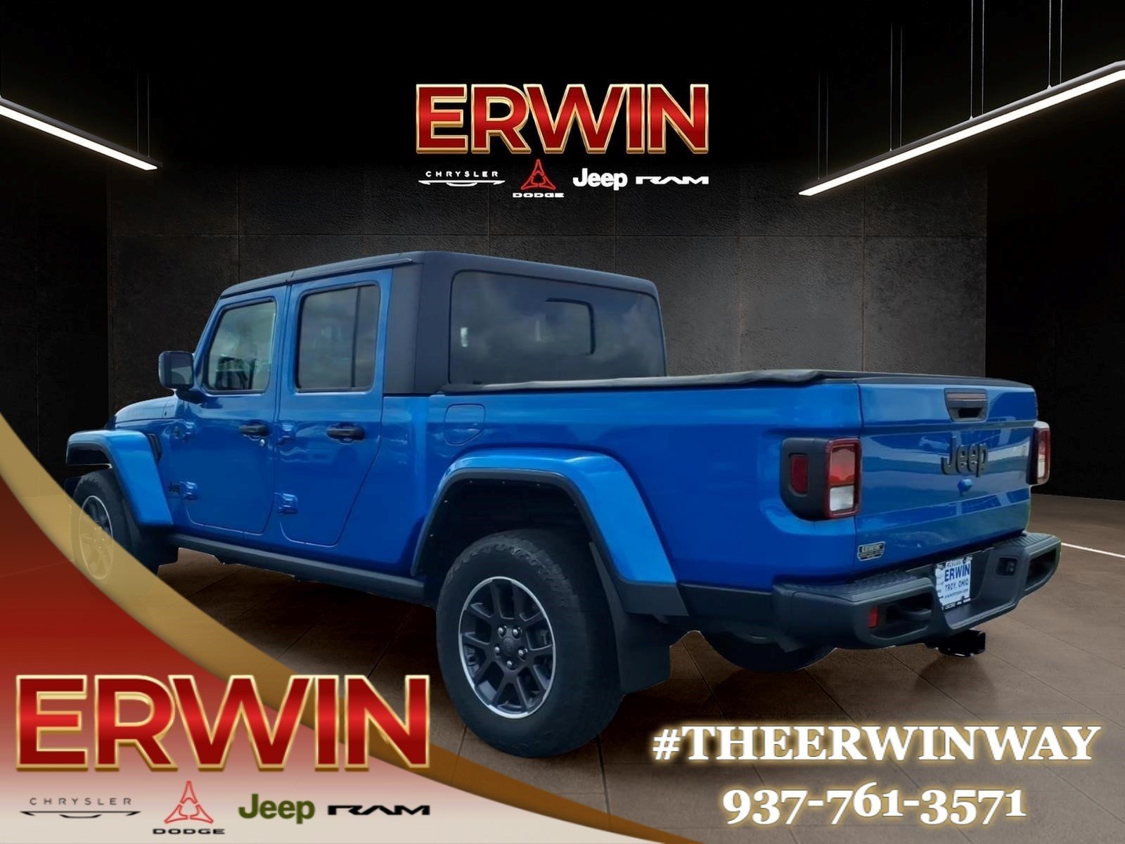Used 2022 Hydro Blue Pearl Coat Jeep Willys image 5