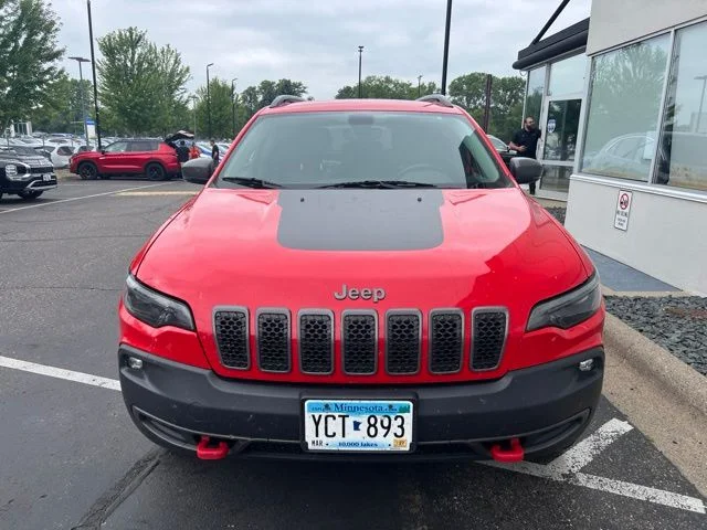 Used 2019 Jeep Cherokee Trailhawk with VIN 1C4PJMBX0KD374441 for sale in White Bear Lake, Minnesota