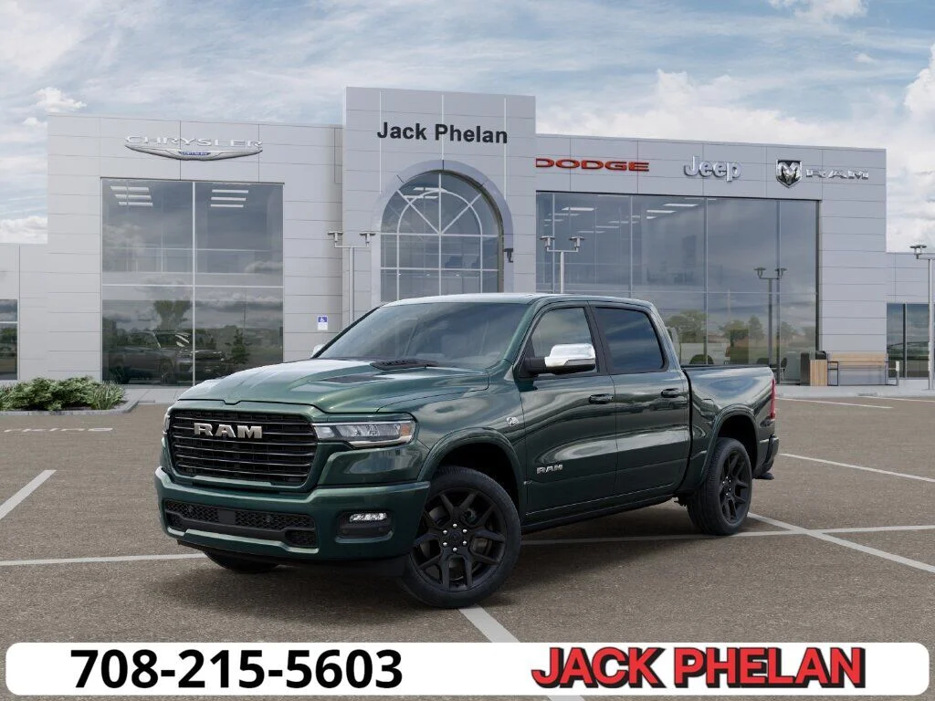 New 2026 Serrano-Green Metallic Exterior Paint RAM Laramie image 1
