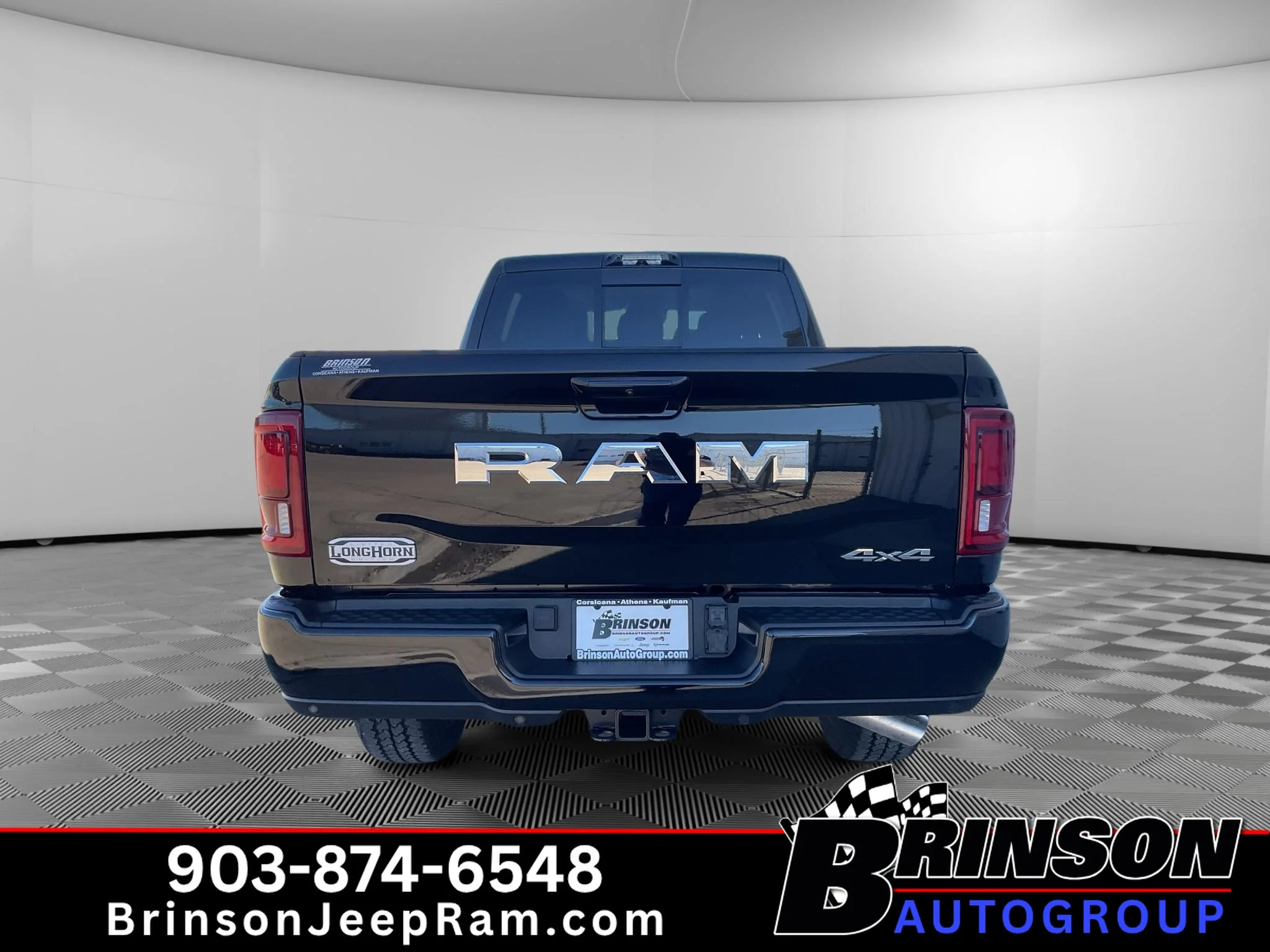 New 2027 Diamond Black Crystal Pearlcoat Ram Longhorn image 4
