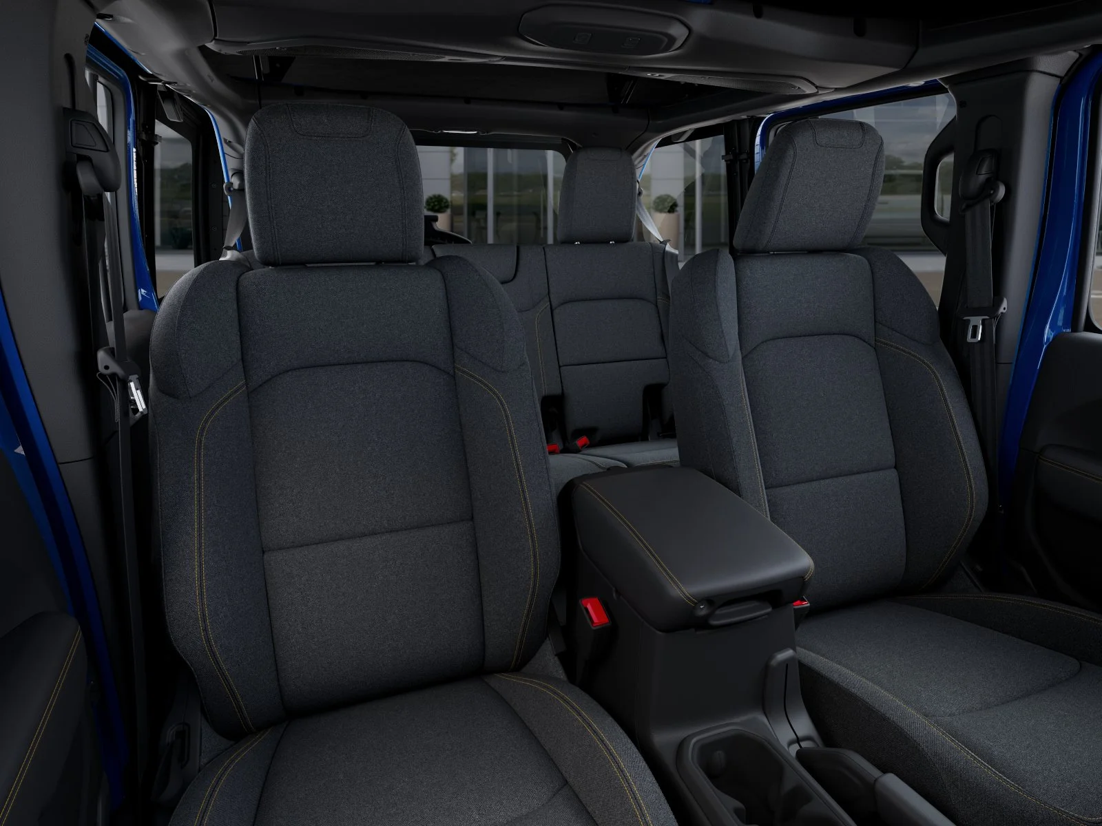 New 2025 Hydro Blue Pearl-Coat Exterior Paint Jeep Sahara image 36
