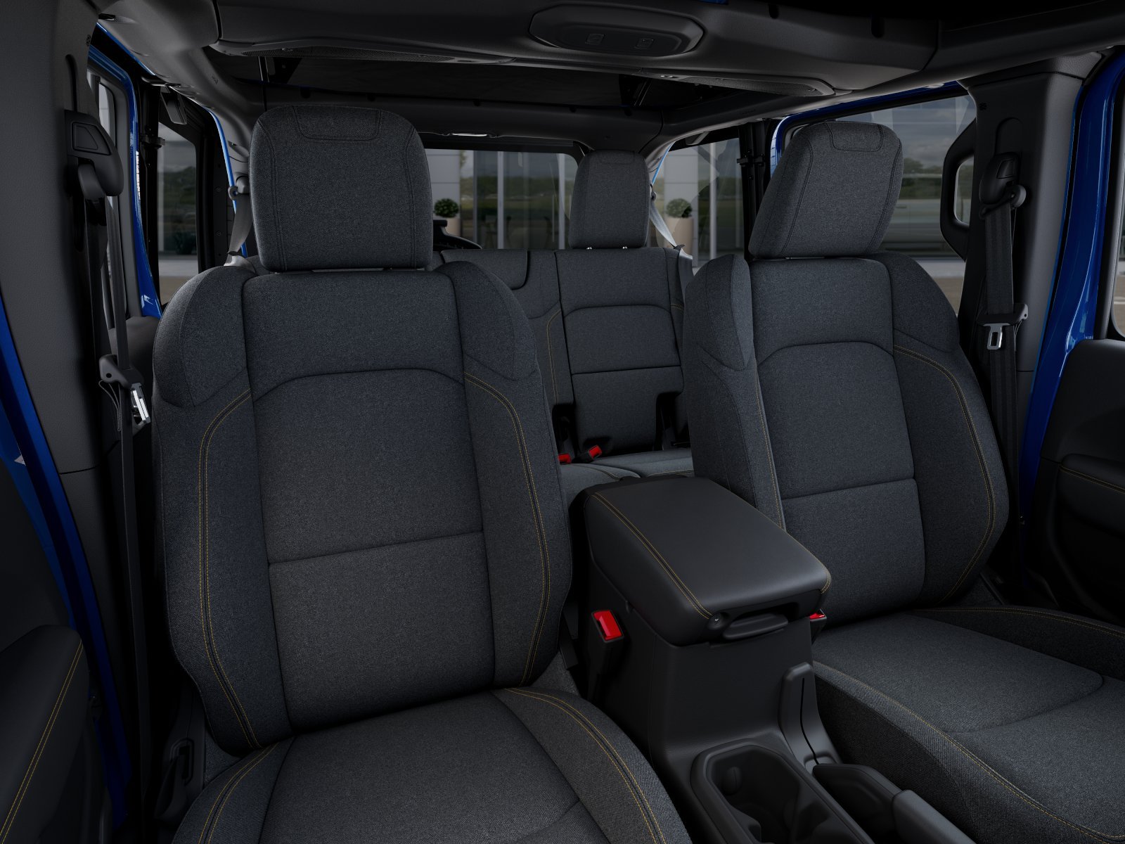 New 2025 Hydro Blue Pearl-Coat Exterior Paint Jeep Sahara image 36
