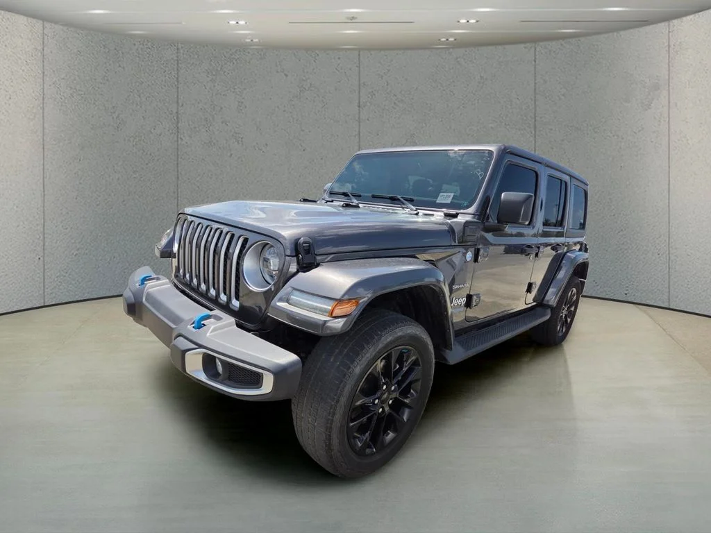 Certified Used 2022 Gray Jeep Unlimited Sahara 4xe image 9