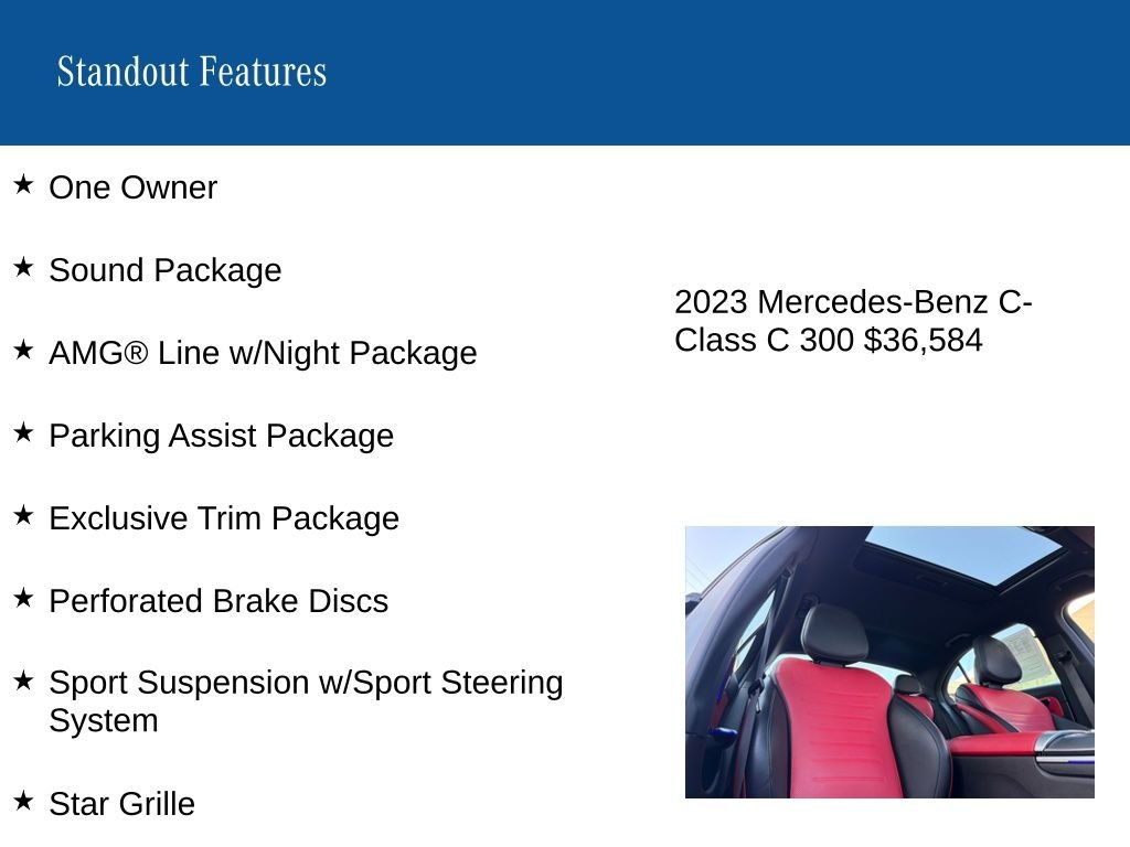 Certified Used 2023 Gray Mercedes-Benz C 300 image 9