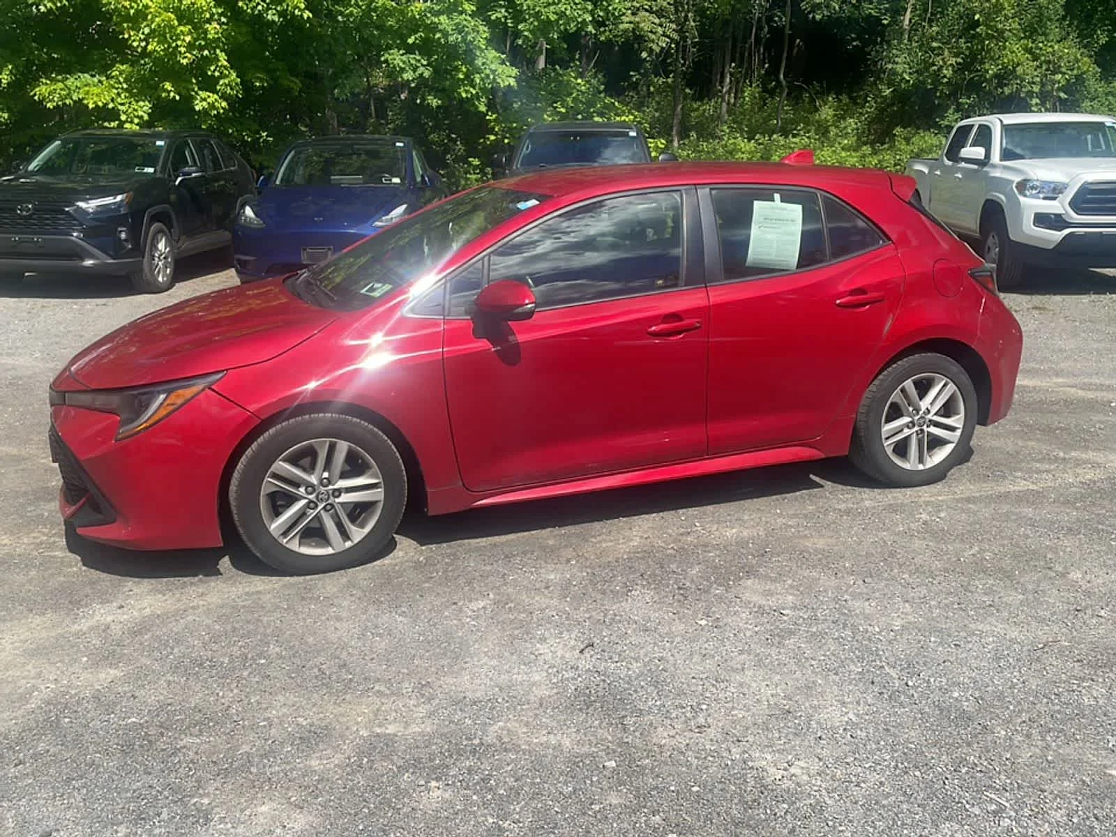 Certified Used 2021 Supersonic Red Toyota SE image 5