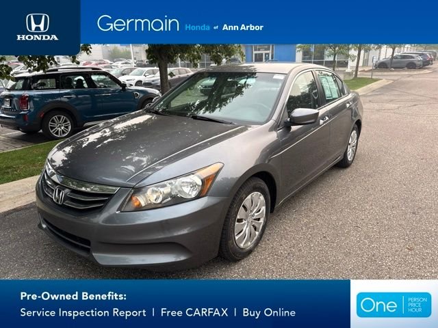 Used 2012 Alabaster Silver Metallic Honda LX image 1