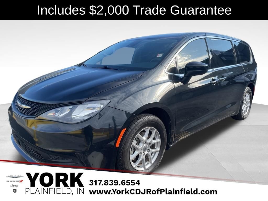 Black 2023 Chrysler Voyager LX FWD Minivan Front-Wheel Drive 9-Speed Automatic