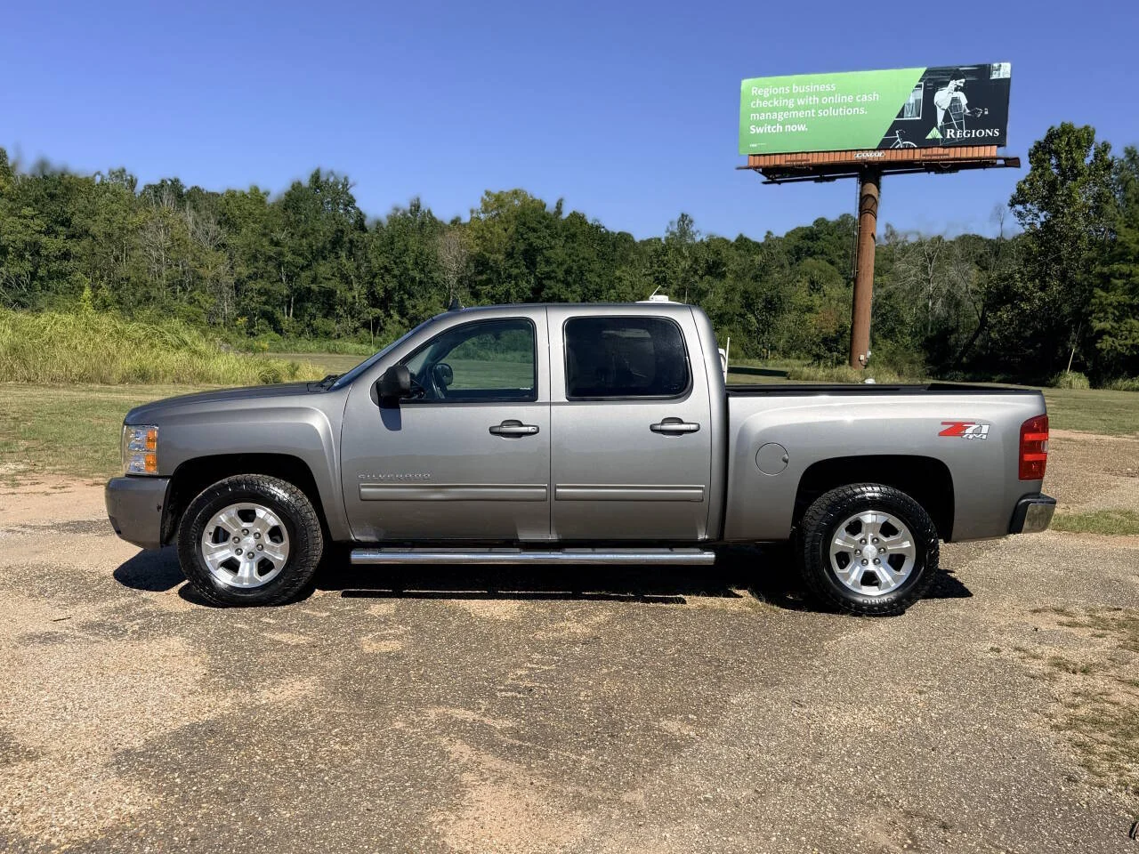 Used 2013 Gray Chevrolet LTZ 4x4 4dr Crew Cab 5.8 ft. SB image 2