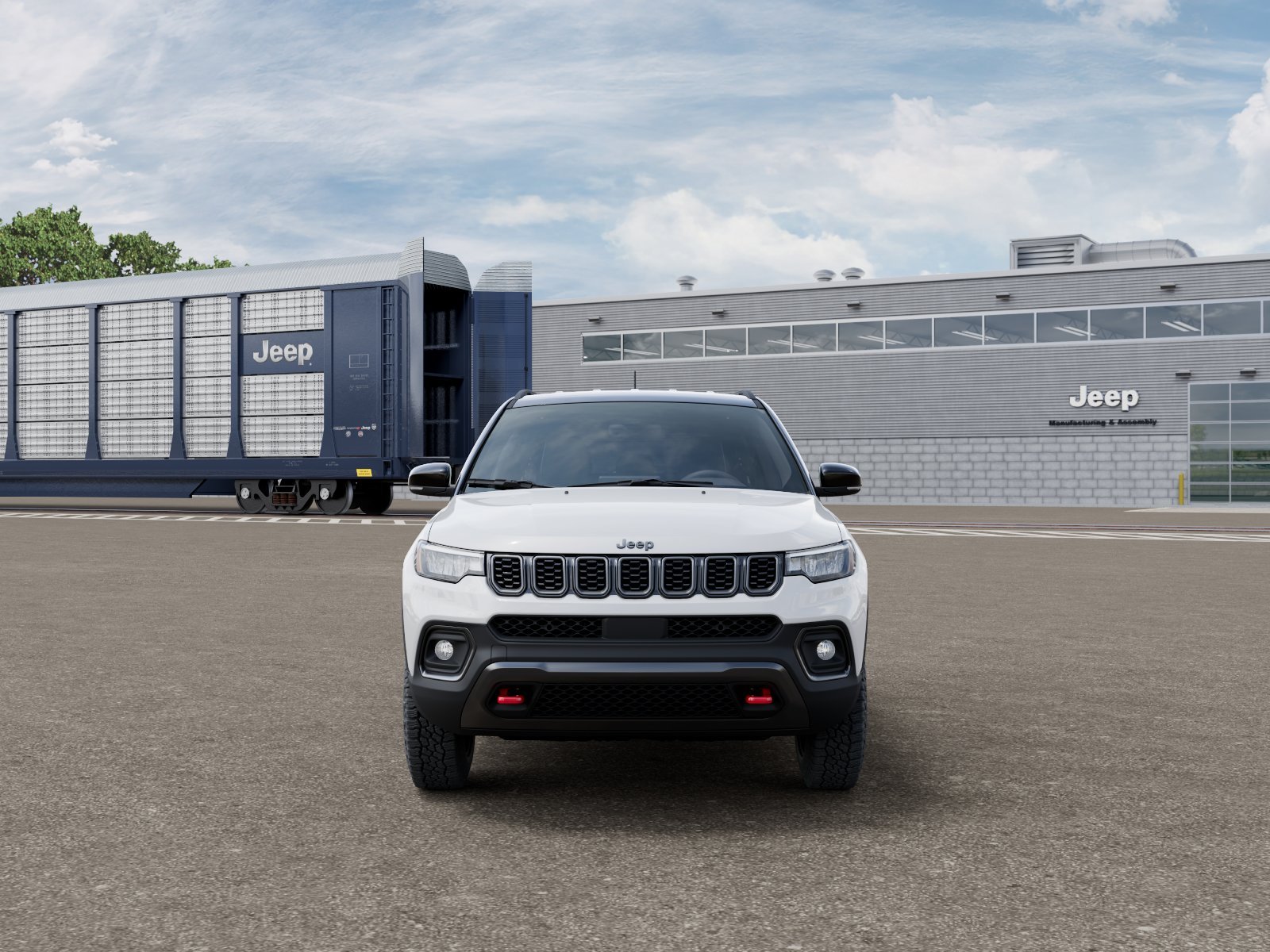 New 2026 Bright White Clear-Coat Exterior Paint Jeep Trailhawk image 6
