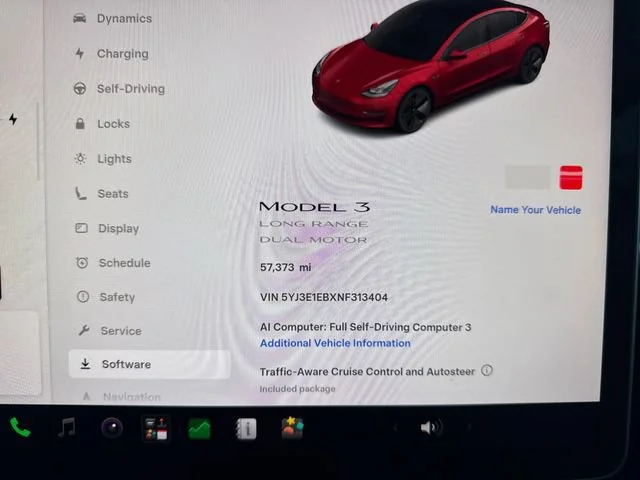 Used 2022 Red Multi-Coat Tesla Long Range image 12