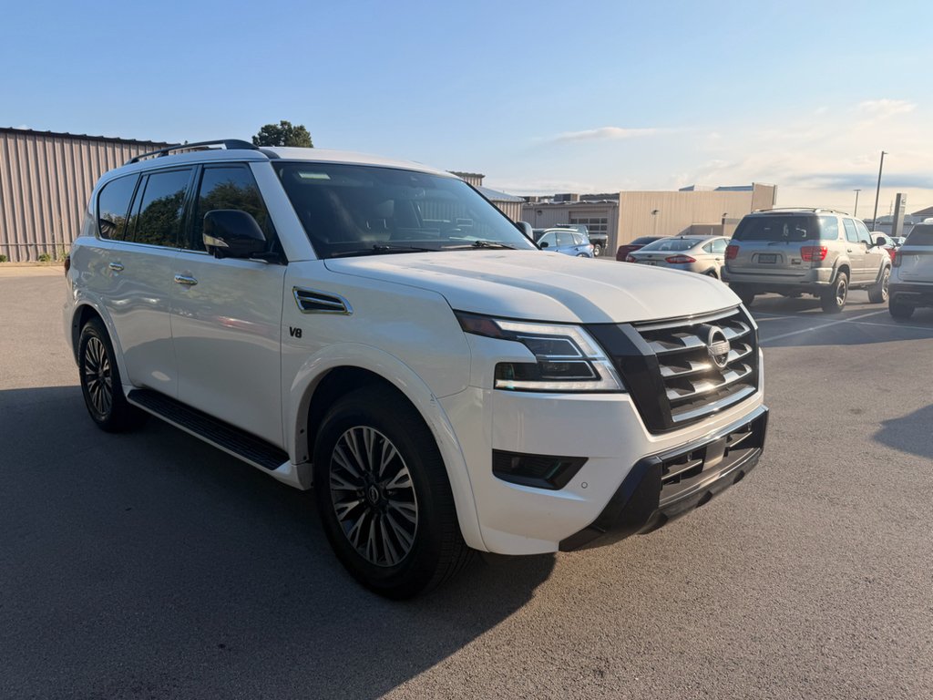 Used 2021 Aspen White Tricoat Nissan SL image 3