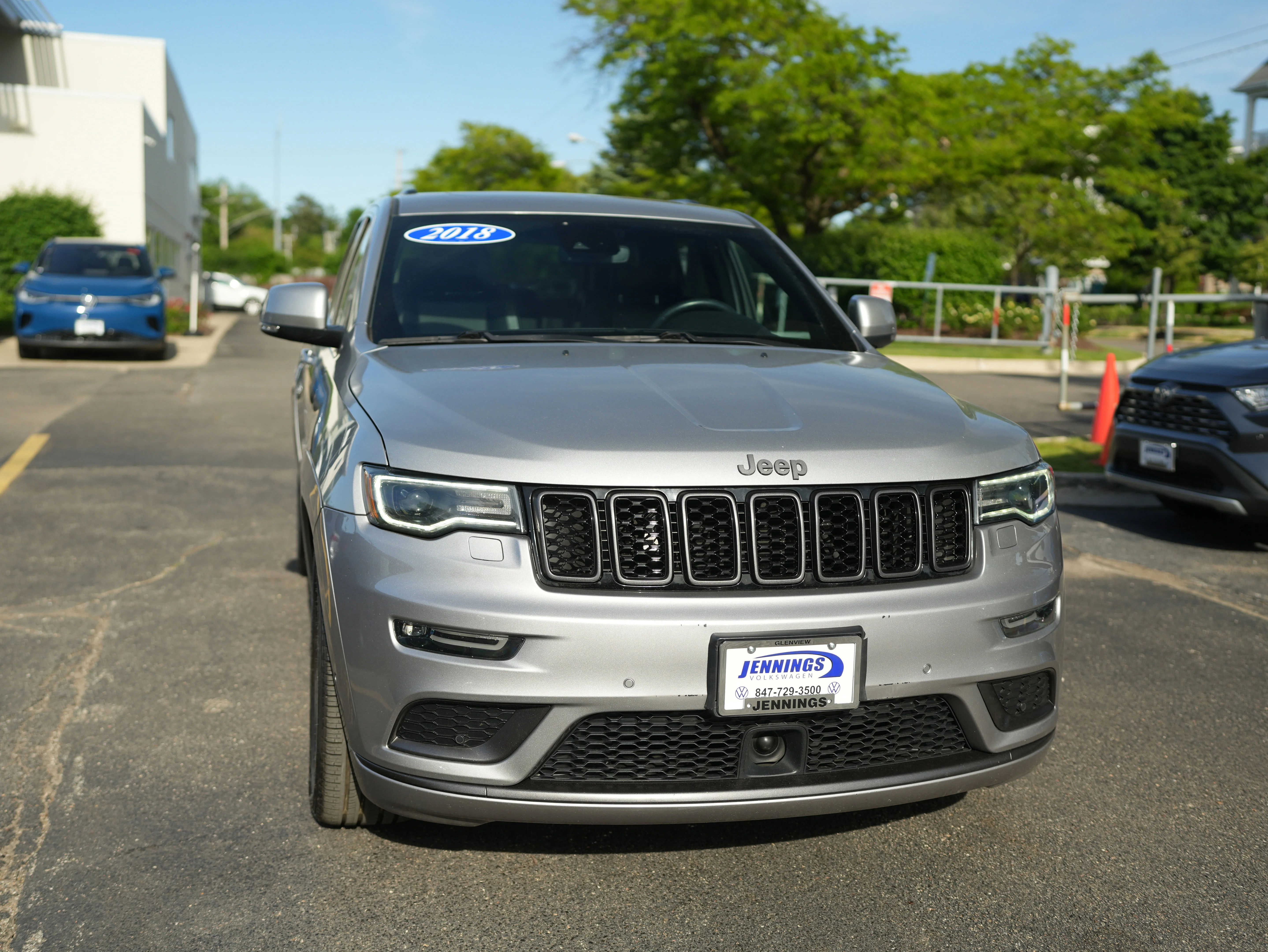 Used 2018 Billet Silver Metallic Clearcoat Jeep High Altitude image 2